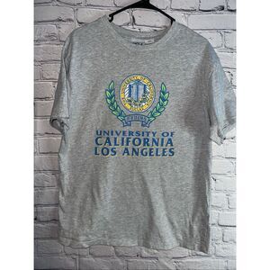 UCLA Bruins T-Shirt Men’s Medium Heather Gray Cotton On Official Logo Crest Univ